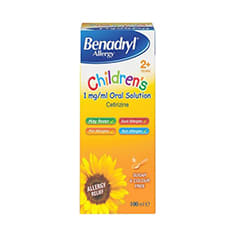 Benadryl  : Benadryl Solution Allergy Relief 100ml